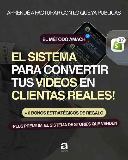 📲 El Método para Vender con tus Historias y Videos + 6 Bonus de Regalo + Guía Plus Vende con Instagram